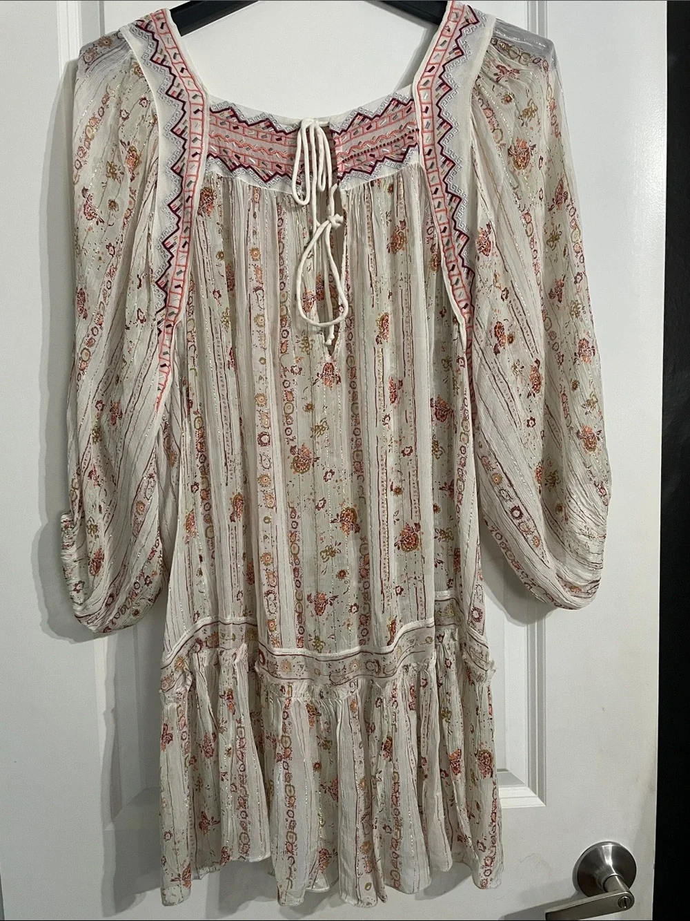 Free People Ivory Dance Magic Tunic Size Large